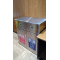 Two-compartment Wheeled Stainless Steel Recycle Bin(TH2-86SW) 